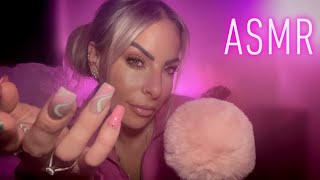 ASMR Semi-Inaudible Whispering & Almost Touching The Fluffy Mic 🎙️