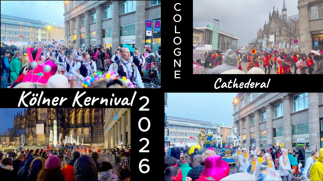 Cologne Carnival 2026 Highlights | Chocolate, Costumes & Parade at Kölner Dom | 4K HDR