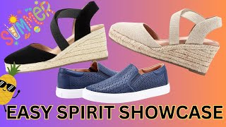 Easy Spirit Shoe Showcase Meza Espadrille Wedge Sandals and Luciana Sneaker