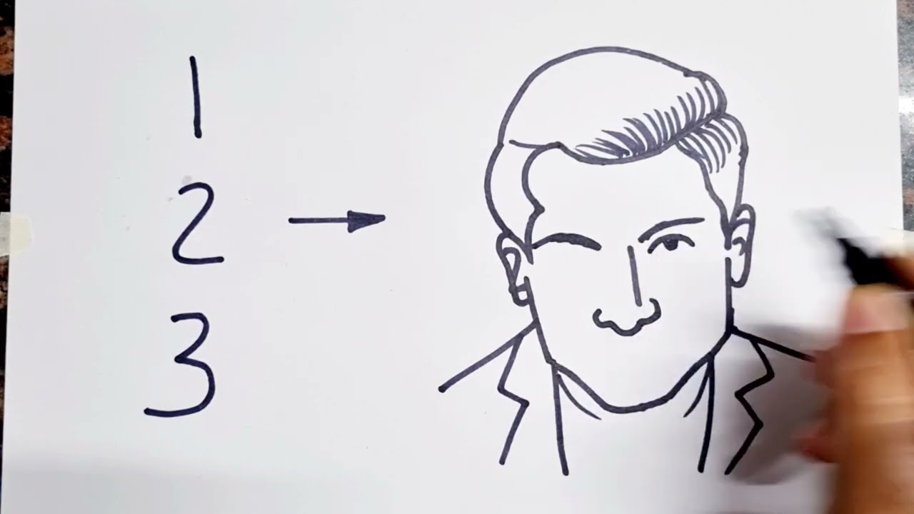 How to paint Srinivasa Ramanujan || How to draw Srinivasa Ramanujan || Srinivasa  Ramanujan Stencil - YouTube