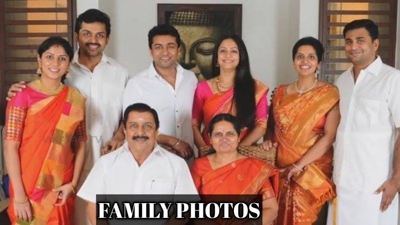 Actor Surya and Karthi family photos Surya jothika karthi YouTube
