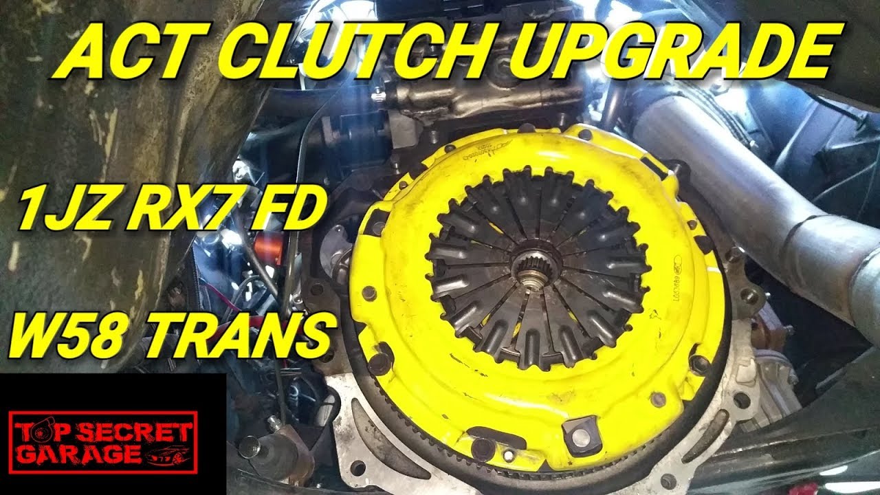 ACT CLUTCH UPGRADE ON 1JZGTE RX7 FD YouTube