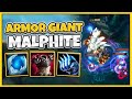 *HUGE ULT* THIS MALPHITE BUILD MAKES HIM BIGGER THAN CHO'GATH! (INSANE GAUNTLET) - League of Legends