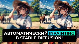 Автоматический inpainting в Stable Diffusion! Hires. fix + !After Detailer