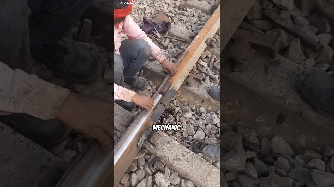 How Railway Tracks Joined Together 🛤