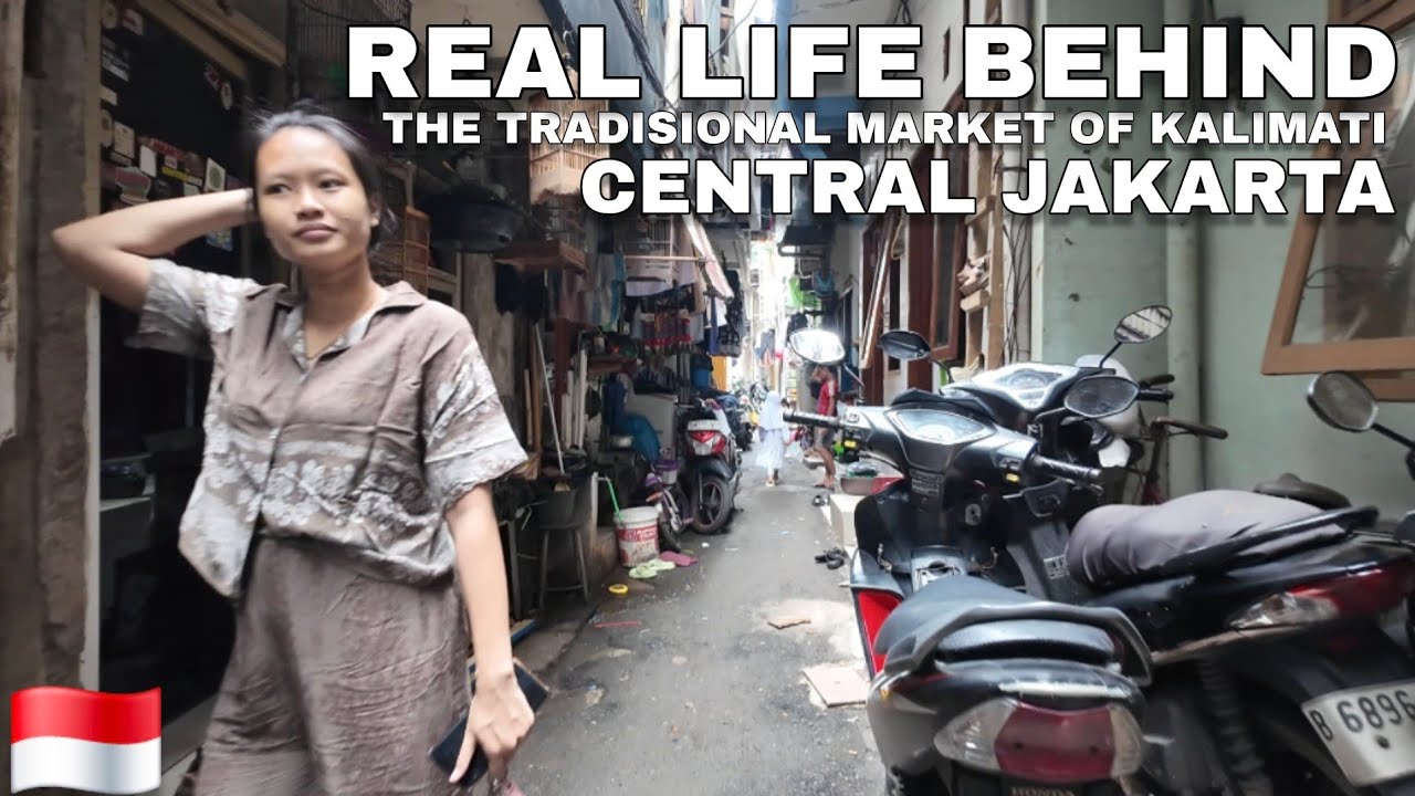 REAL LIFE BEHIND THE TRADISIONAL MARKET OF KALIMATI‼️CENTRAL JAKARTA,INDONESIA