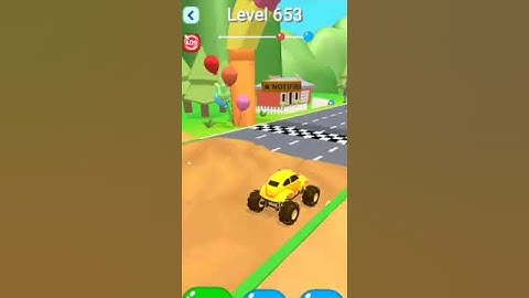 3D shape-shifting#runing#car game level=653#shorts #video