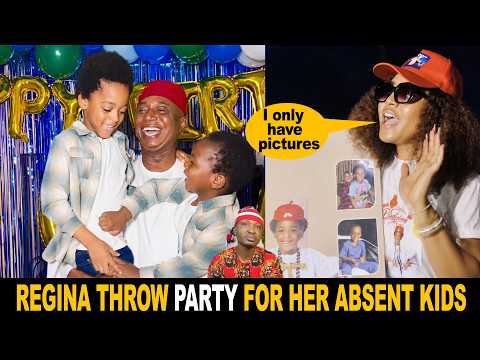 Regina Daniels Throw Birthday Party For Her Absent Kids With Their Pictures Only