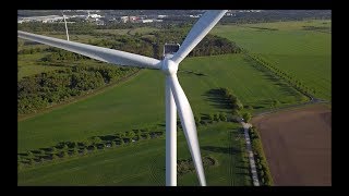 Windkraftanlage von oben