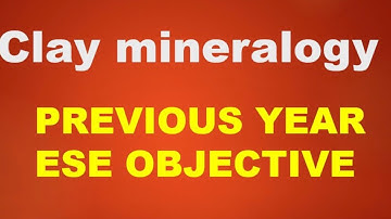 Clay mineralogy previous year ese