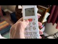 How to control the minipac heating and air conditioning units in our cabins at Lake Godstone