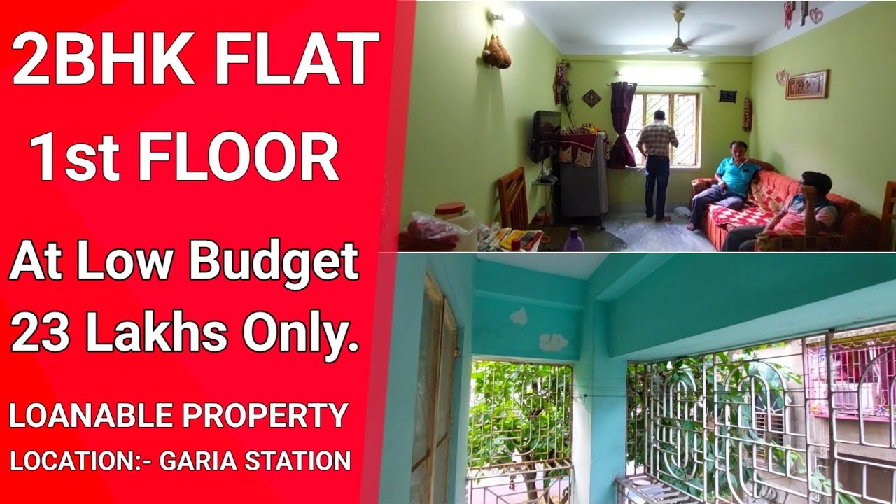 🔥Only 23 Lakhs 💥 1st Floor💥2Bhk Flat For Sale At Garia Station..Walking