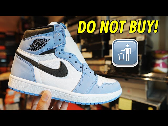 AIR JORDAN 1 'UNIVERSITY BLUE' REVIEW (WATCH BEFORE YOU BUY) - YouTube
