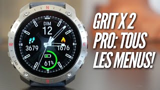 Polar Grit X 2 Pro: Plongée dans les menus de la montre