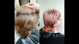 Подробный рецепт окрашивания волос в бежево- розовый блонд
