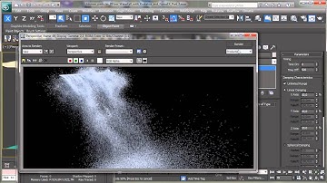PFlow Waterfall with Krakatoa and FumeFX -- Part 2