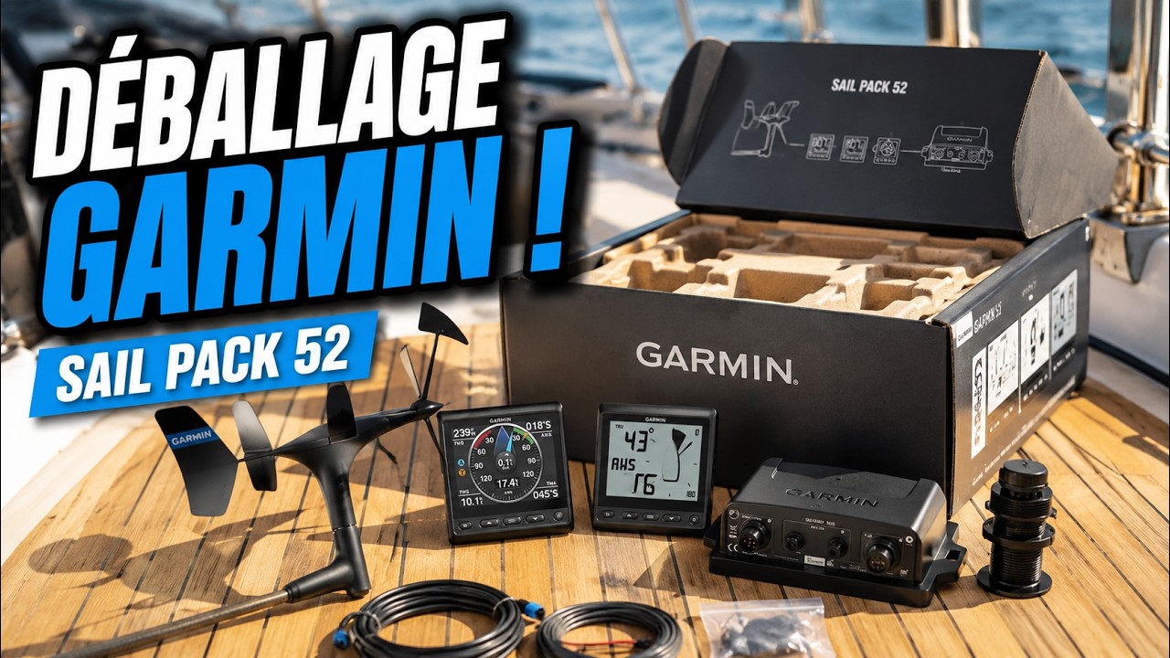 ⁣Nouveaux instruments Garmin à bord ! Déballage du Sail Pack 52 - EP 92 - Catamaran Salinas