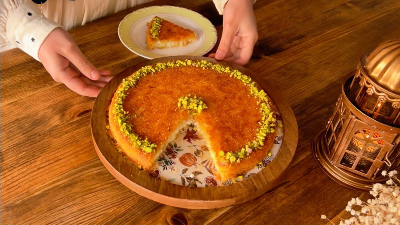 الكنافة بالقشطة اللذيذة وطريقة القشطة المثالية لكل أنواع الحلويات