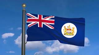 Anthem proposal inspired by the historical Flag of Hong Kong (1959–1997) (moving clouds)