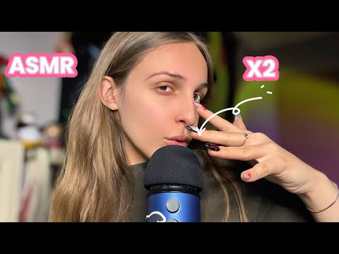 ASMR x2 POUR UN MAX DE FRISSONS (bruits de bouche intense👄)