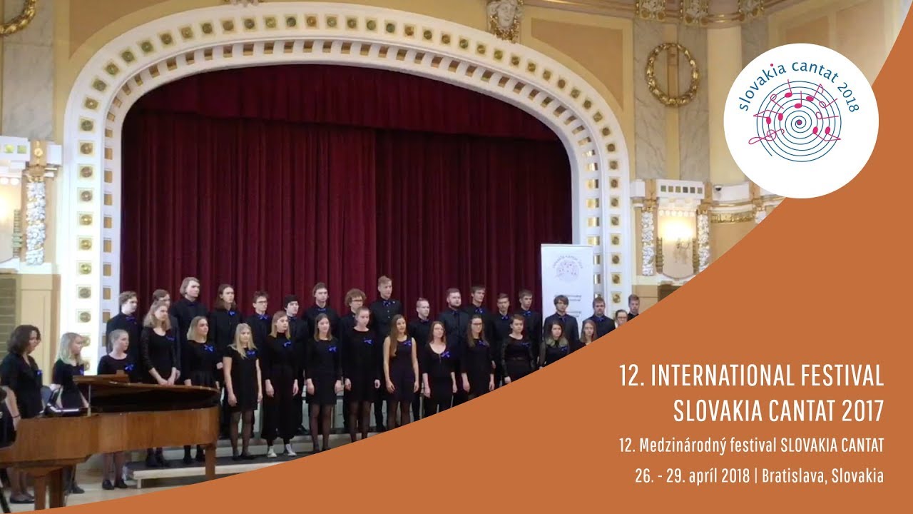 Mixed choir of Tallinn Secondary School of Science  Slovakia Cantat 2018