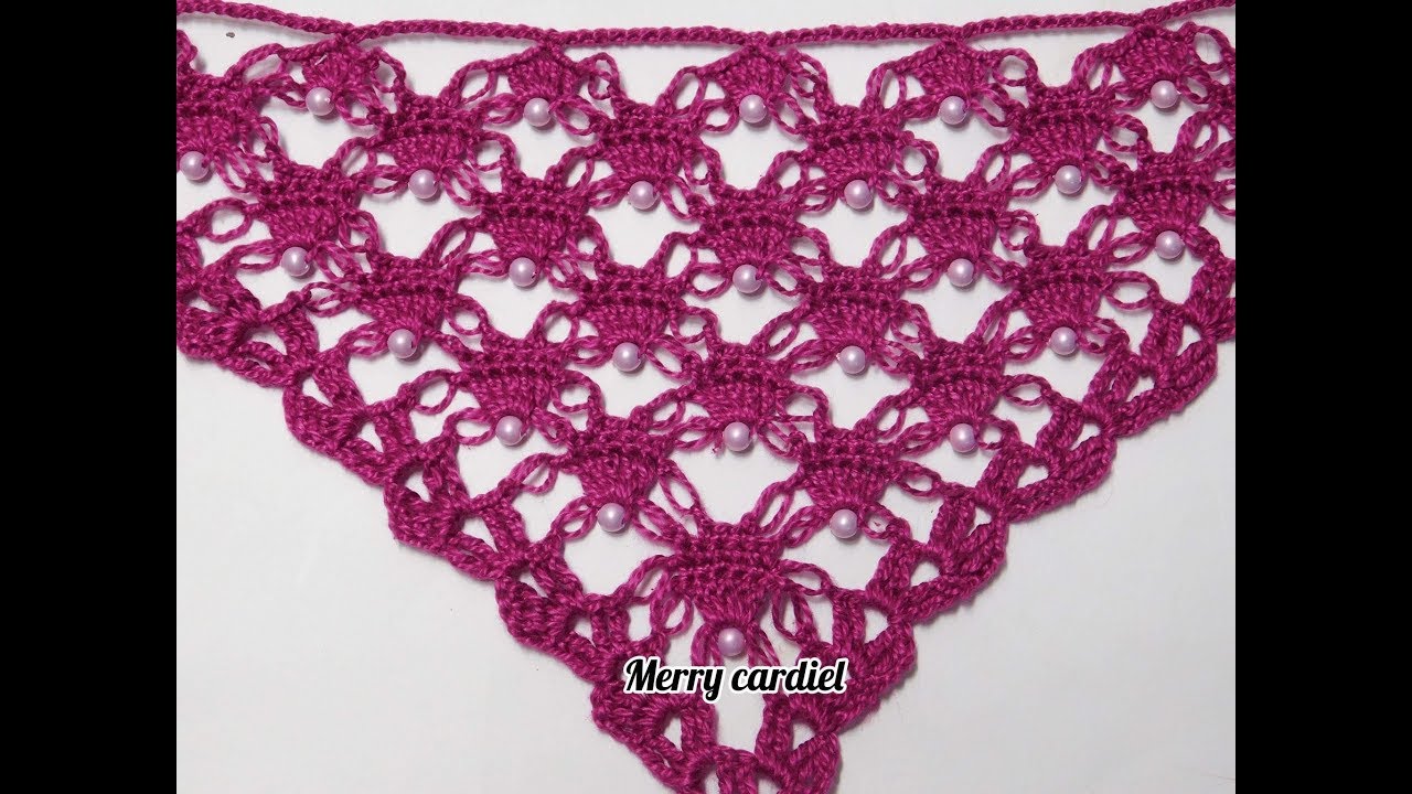 PUNTADA FÁCIL PARA CHAL CON PERLITAS
