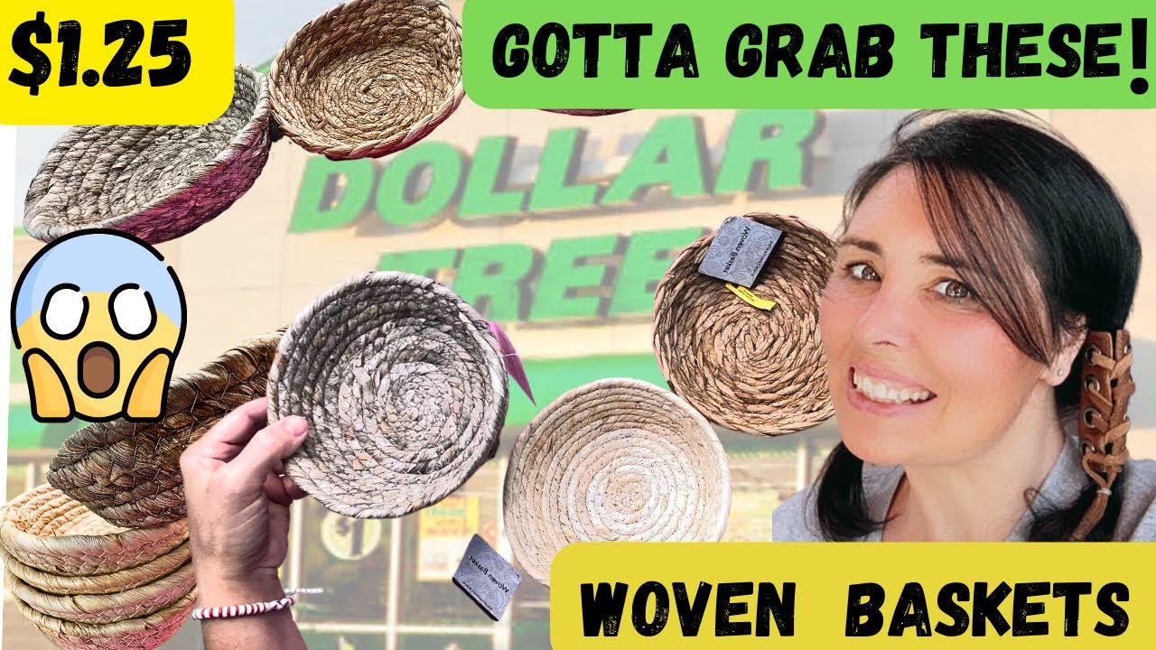 EVERYONE will be running to DOLLAR TREE after seeing these NEW woven ...