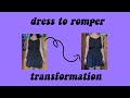 how to turn a dress into a romper