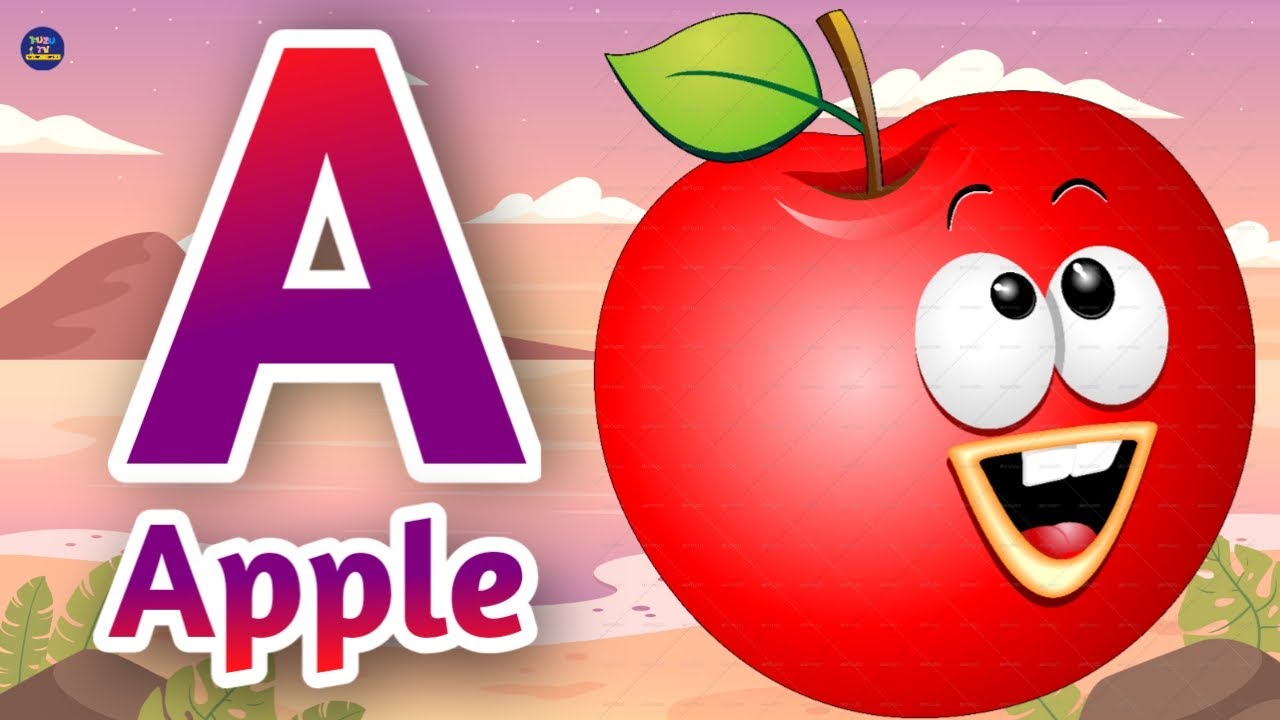 A for apple | abcd | phonics song | a for apple b for ball c for cat ...