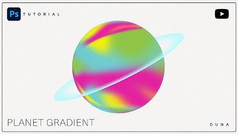 Ps Tutorial - How to create a Gradient 3D radial planet with Adobe Photoshop