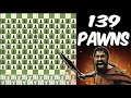 Army of pawns vs indestructible amazon army battle on a 14x14 board using fairy stockfish
