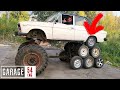 We build a 14wheeled monster lada