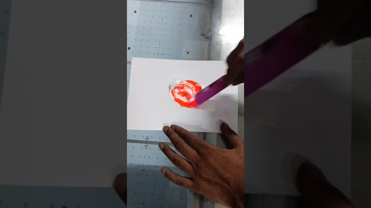 "Soft Peachy Orange Colour Kaise Banaya? | Unique Wall Colour Mixing Idea 🎨🧡" 