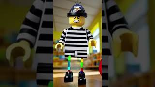 🚨Lustiges LEGO Polizei Abenteuer 🚨Der Spielzeugdieb wird gefasst! Kinderlied über Teilen & Helfen