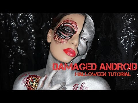 DAMAGED ANDROID | HALLOWEEN TUTORIAL