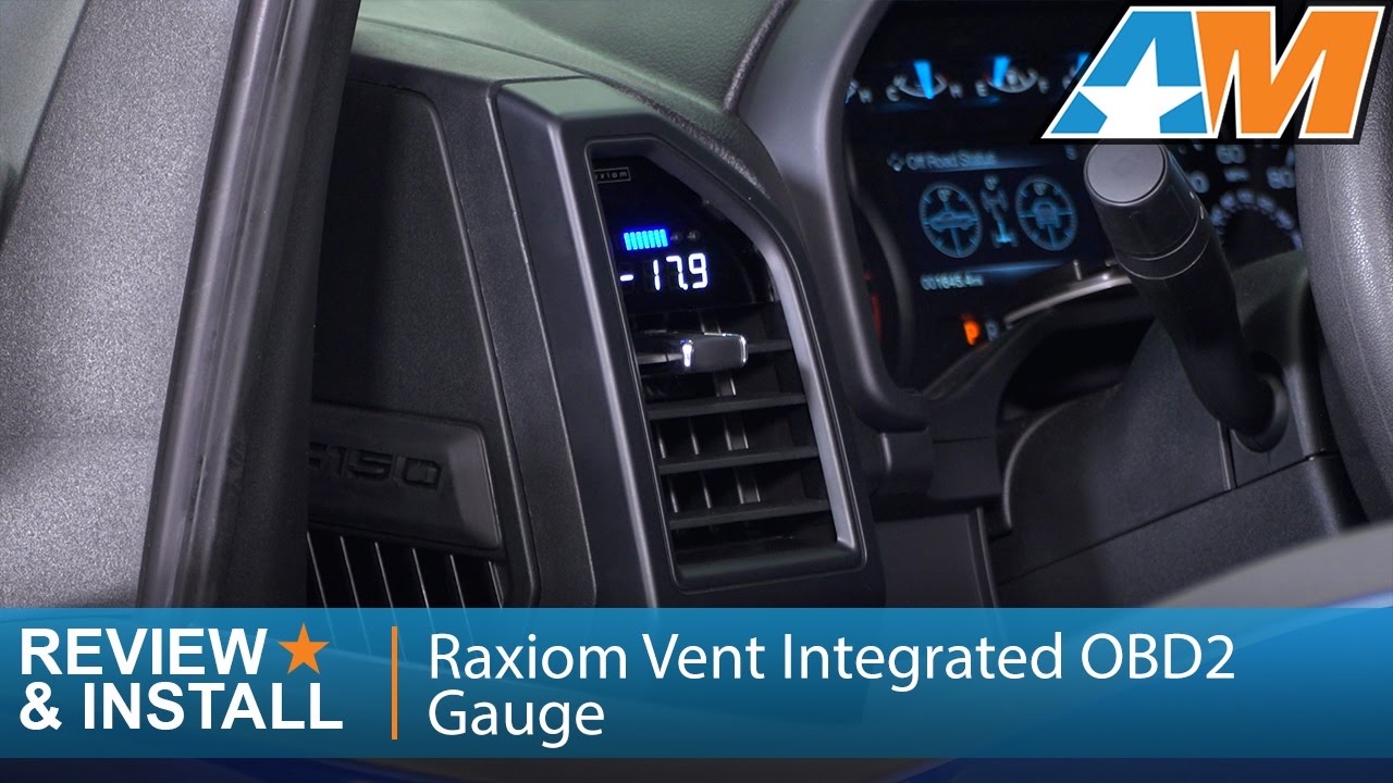 performance parts bmw 2015-2016 F-150 Raxiom Vent Integrated OBD2 Multi-Gauge w/o Vent Housing Review & Install