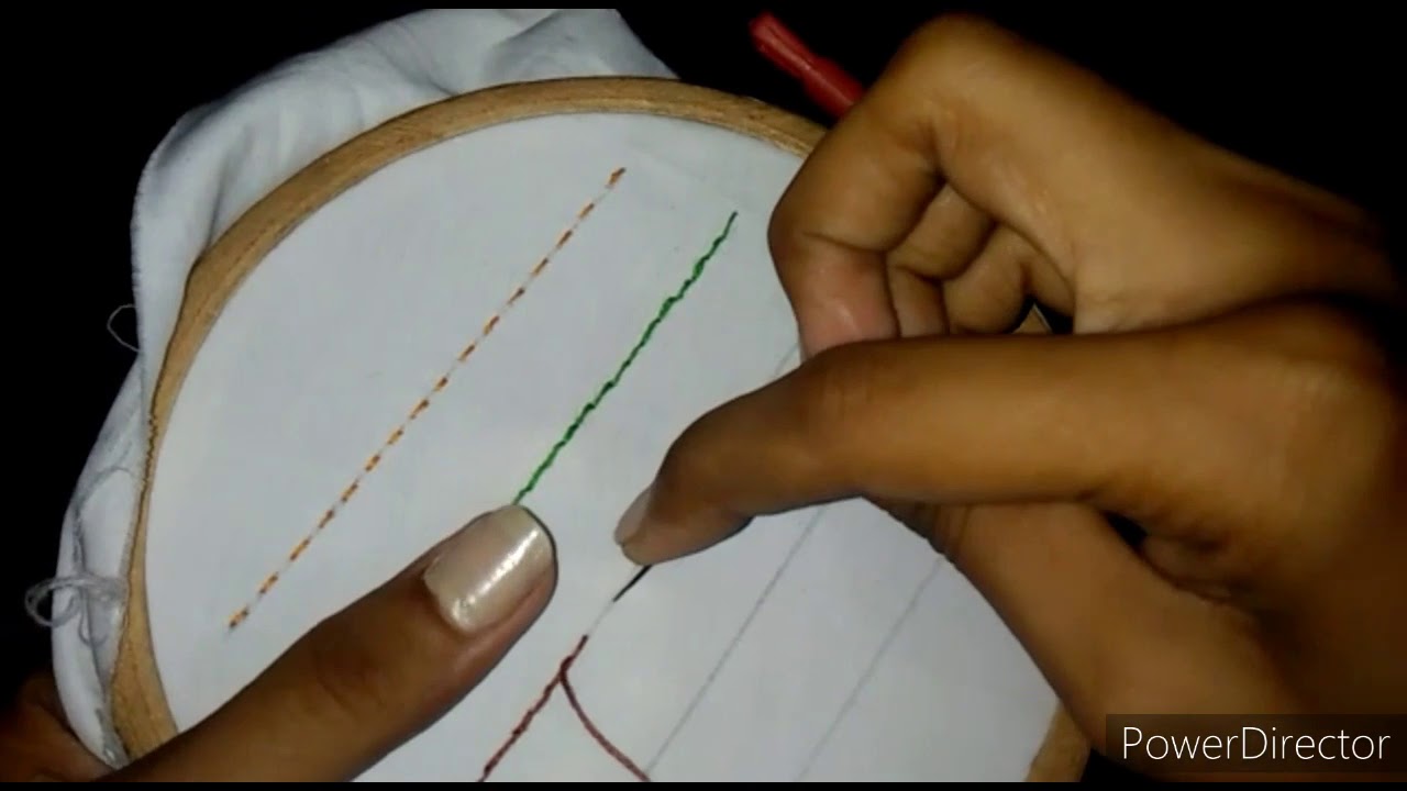 5 Basic Stitches of Embroidery - YouTube