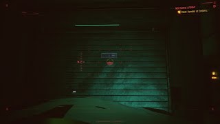 Cyberpunk 2077 unknown garage door item