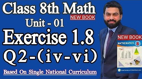 Class 8th Math New Book Unit 1 Exercise 1.8 Question 2 (iv-vi)- Square Root of Decimals By Division