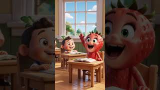 Fruit Friends Go to School! 🍎🍌🍓 | Fun Learning Video for Kids #fruits #storytelling #education