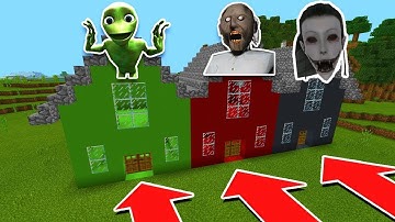 Minecraft PE: DO NOT CHOOSE THE WRONG HOUSE (Granny, eYes, & Dame Tu Cosita)