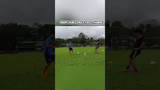 Short + Long Pass #jethrocastillo #footballtraining #footballplayer