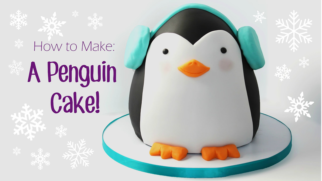 ペンギン/ショート penguin/piece of cake 日本画 How to Make a Penguin Cake - YouTube