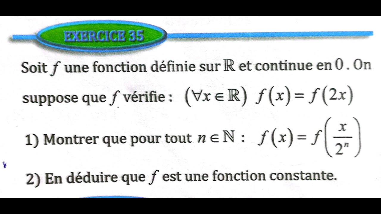 suites numériques 2 bac SM  Ex 35 et 36 page 104 Almoufid