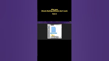 WHY BITCOIN FLASHING SOFTWARE DON