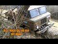 4x4 OFF-ROAD OLD TRUCK GAZ 66 STUCK IN MUD