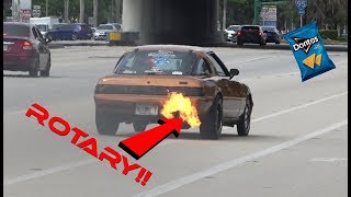 CRAZY Drifts and Exits at Cars and Coffee Palm Beach June 2019 [Part 2]