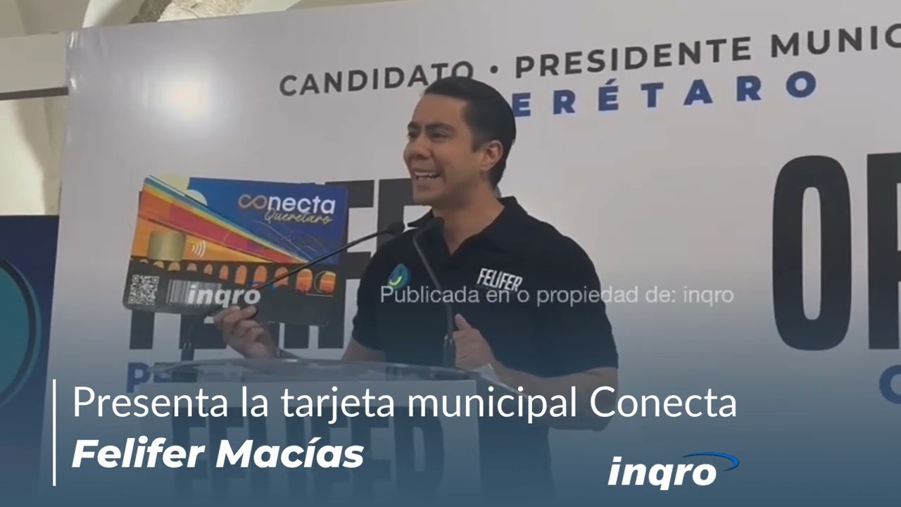 Felipe Fernando Macías Olvera, presentó su propuesta de apoyos sociales.