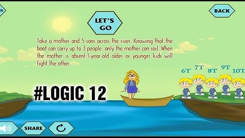 river Crossing iq solutions /chapter 1 logic 12