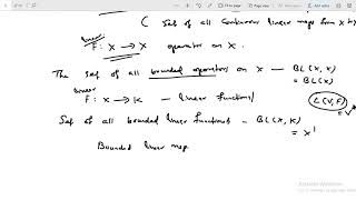 Bounded linear maps on normed spaces introduction